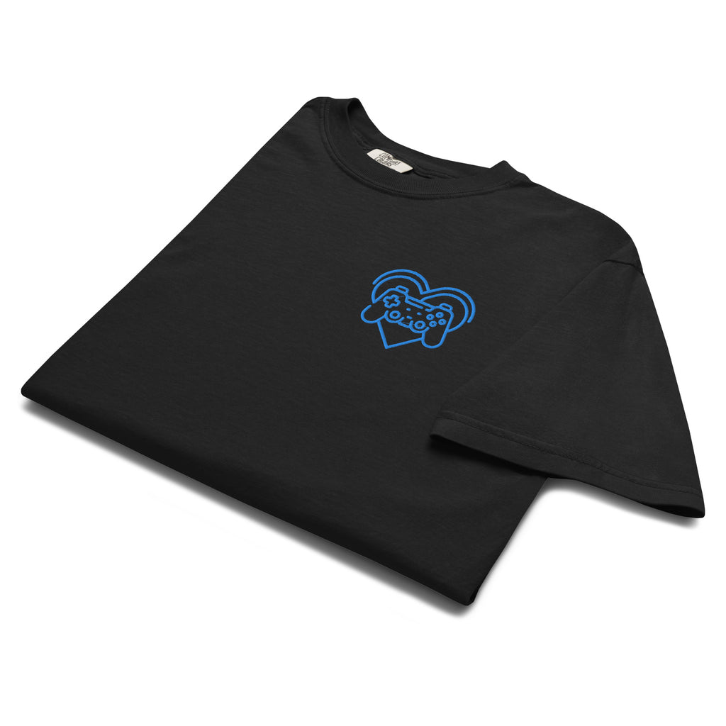 GAME IT FORWARD BADGE EMBROIDERED UNISEX GARMENT-DYED T-SHIRT