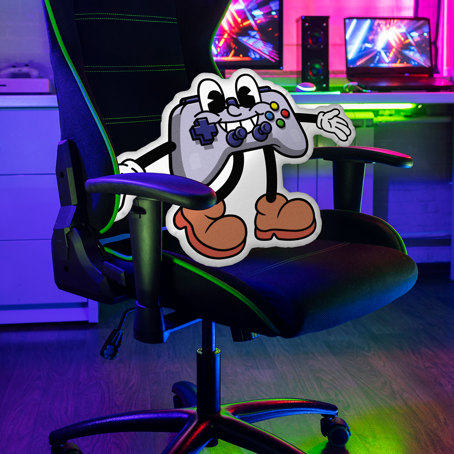 GAME IT FORWARD CUSTOM SHAPED PILLOW (19"w X 14"h)