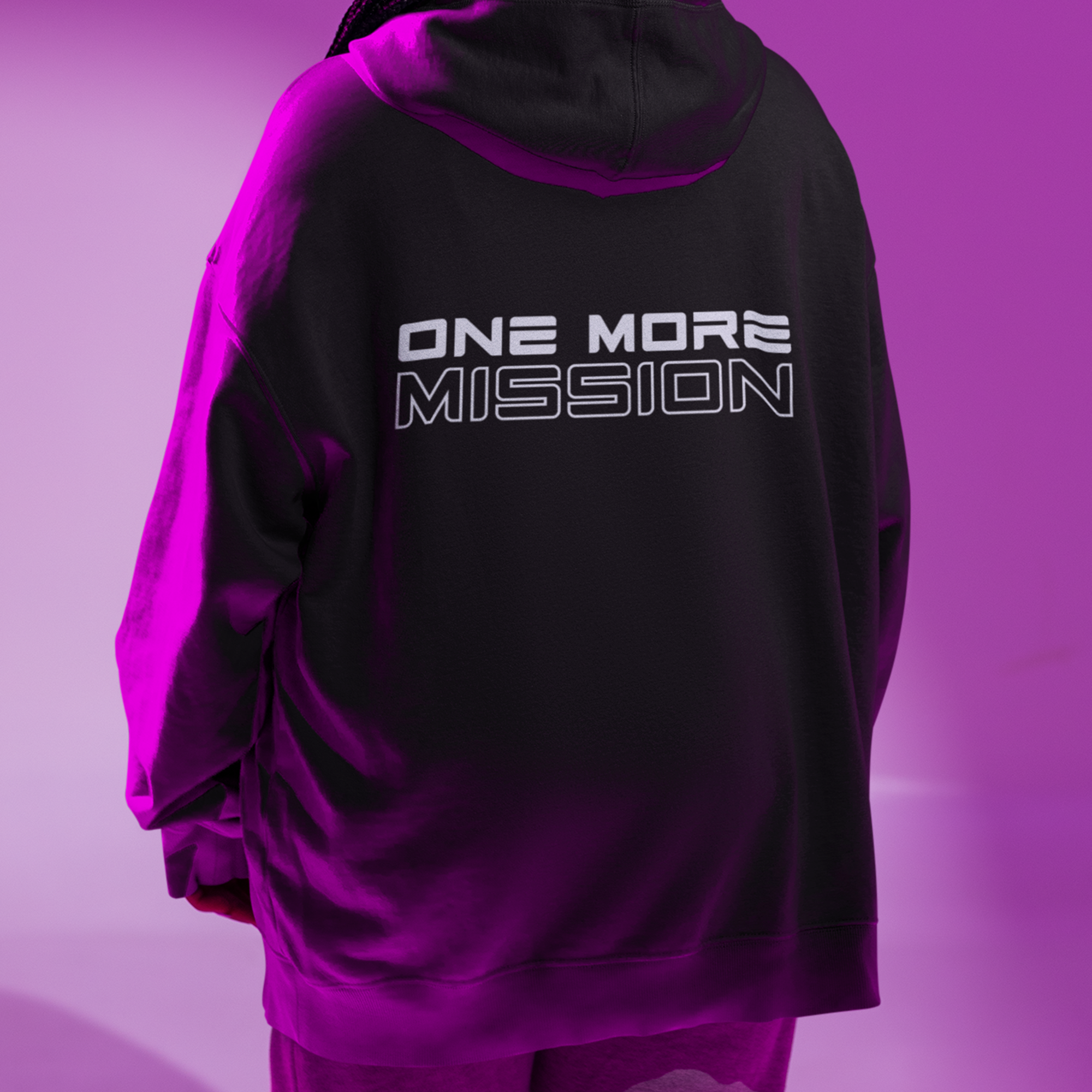 ONE MORE MISSION UNISEX OVERSIZED HOODIE