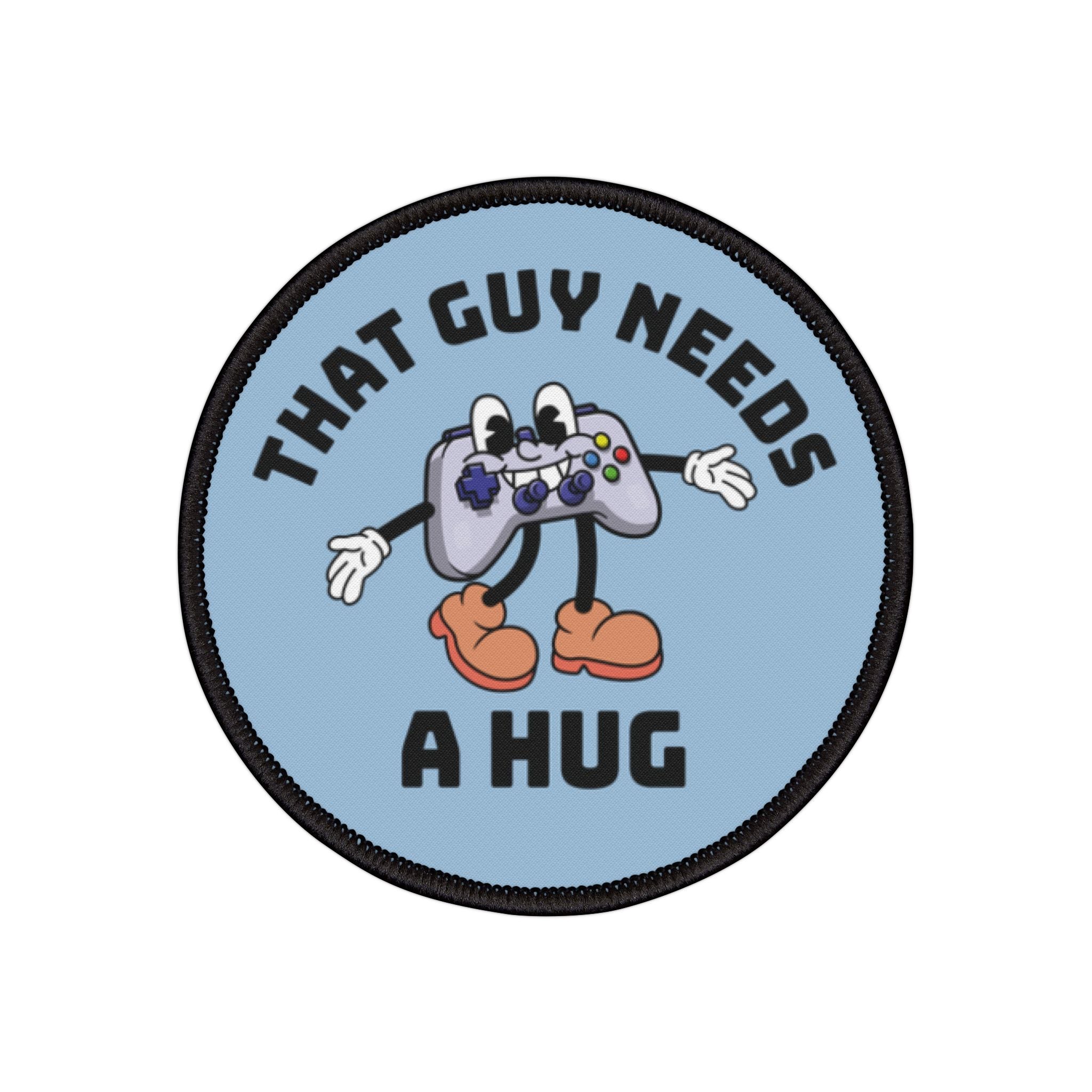THAT GUY NEEDS A HUG SUBLIMATED IRON-ON PATCHES (3" x 3")