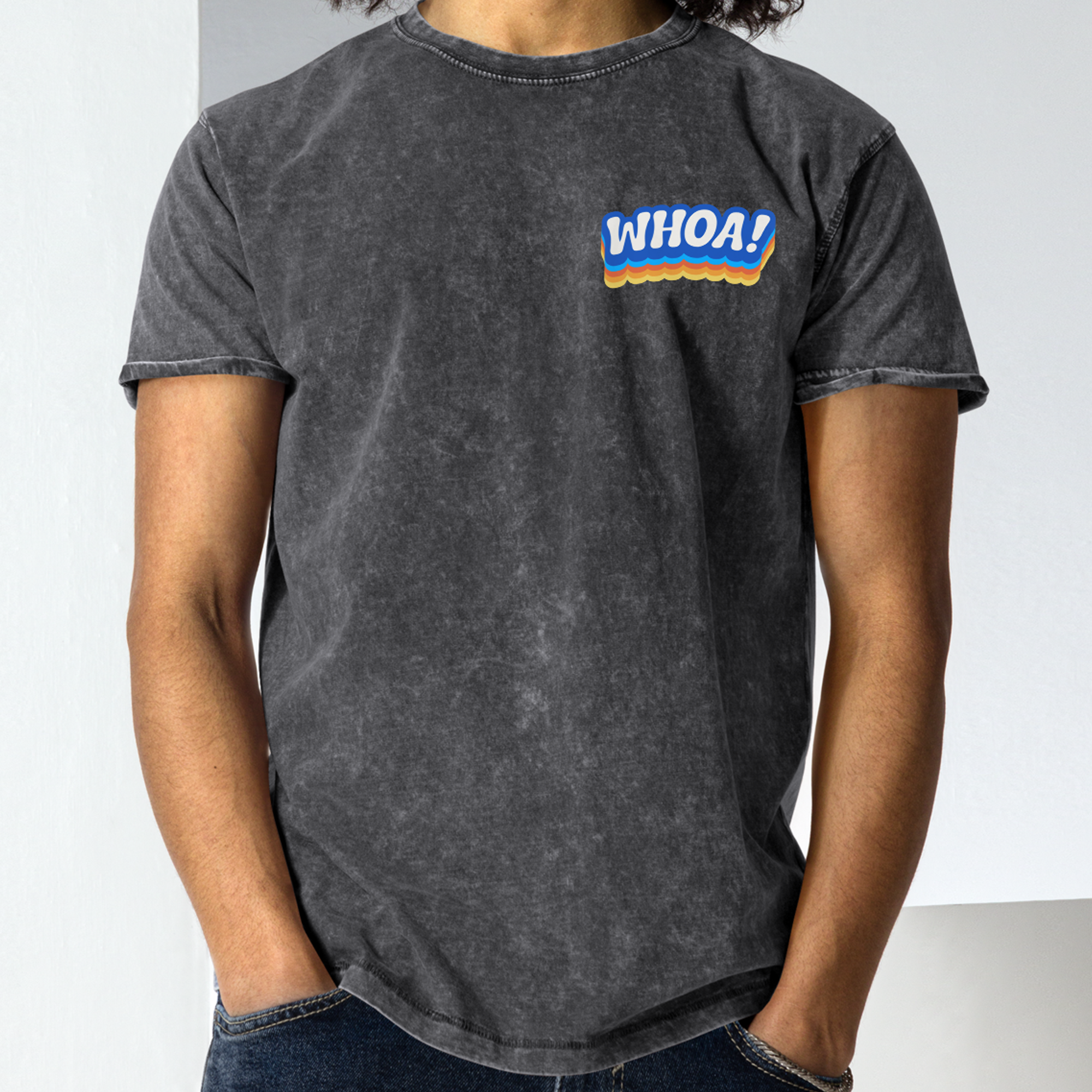 WHOA! UNISEX DENIM T-SHIRT