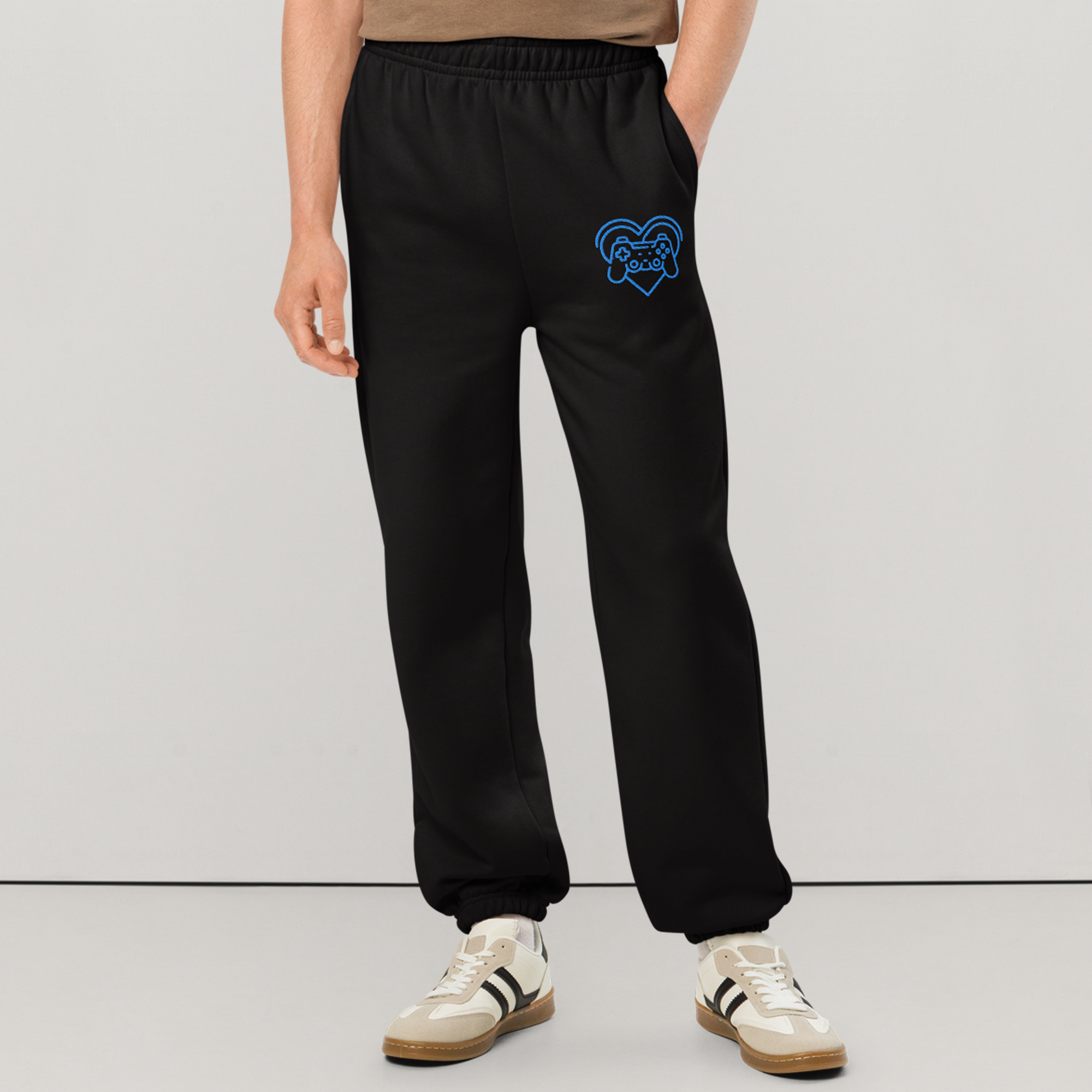 GAME IT FORWARD BADGE EMBROIDERED UNISEX HEAVYWEIGHT SWEATPANTS