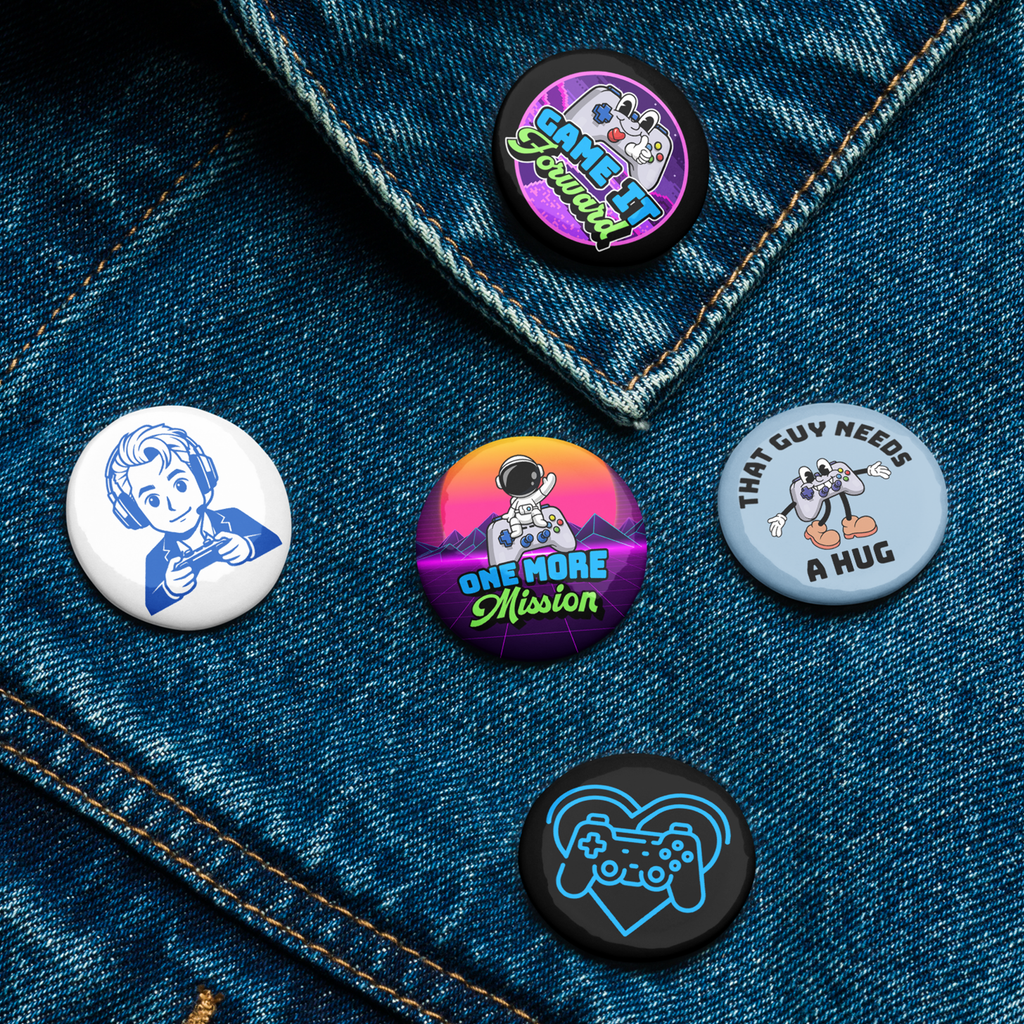 LEWIS BLOGS GAMING SET OF PIN BUTTONS (QTY: 5)