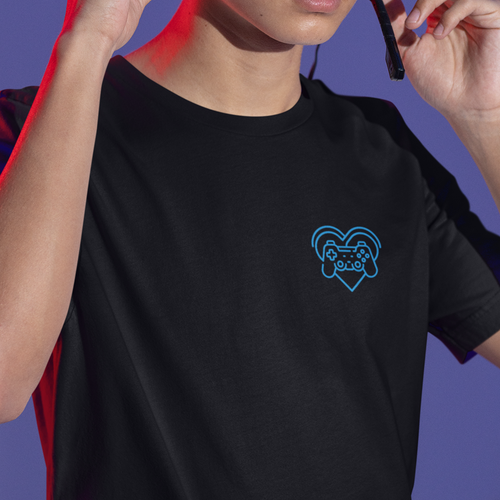 GAME IT FORWARD BADGE EMBROIDERED UNISEX GARMENT-DYED T-SHIRT