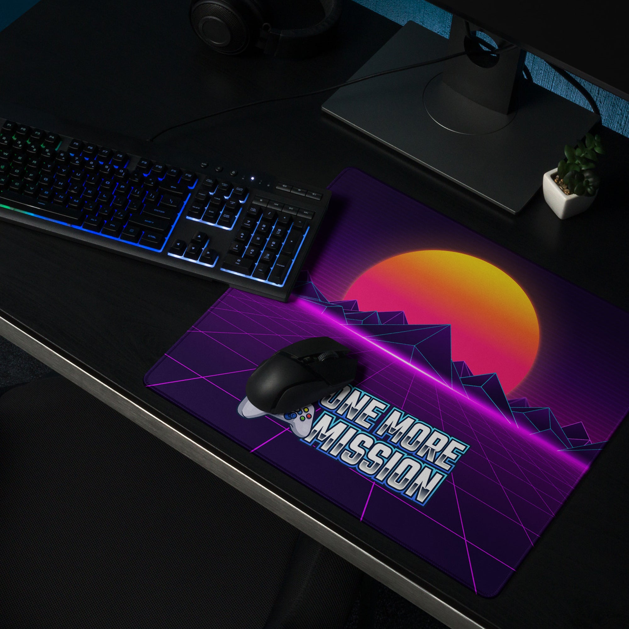 ONE MORE MISSION GAMING MOUSE PAD