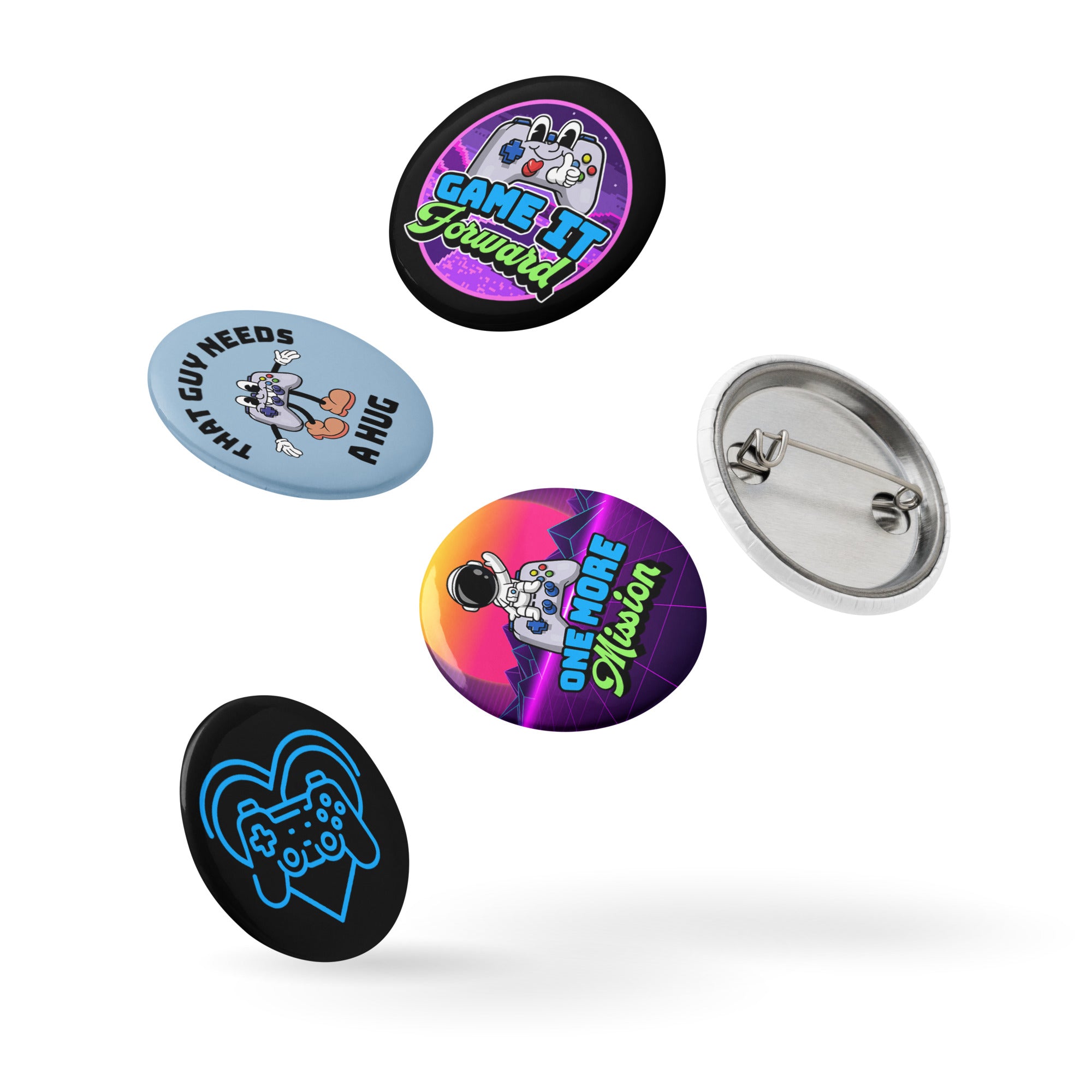 LEWIS BLOGS GAMING SET OF PIN BUTTONS (QTY: 5)